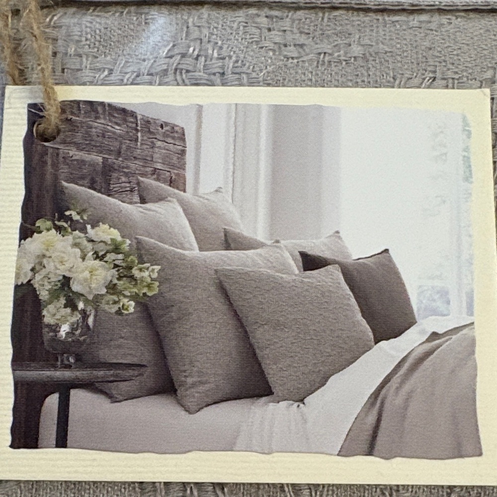1 Wamsutta Vintage Textured Jacquard Sham Standard Natural Fabric Cotton Linen - Picture 4 of 4